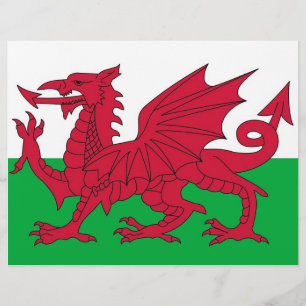 Letterhead with Flag of Wales
