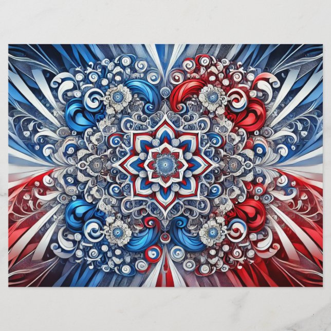 Letterhead with French Colours Design (Front)