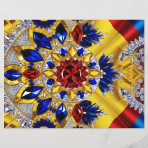 Letterhead with Romanian Colours Design