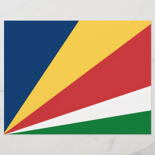 Letterhead with Seychelles Colours Design