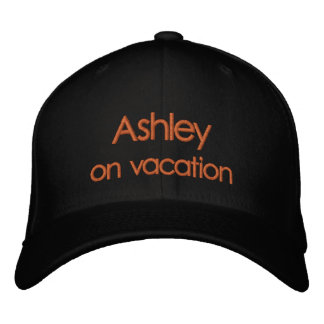 Lettering Ashley on vacation Embroidered Hat
