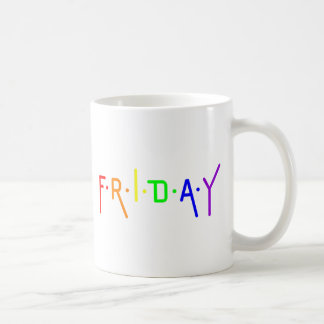Lettering Design Friday in Rainbow Colours Coffee Mug