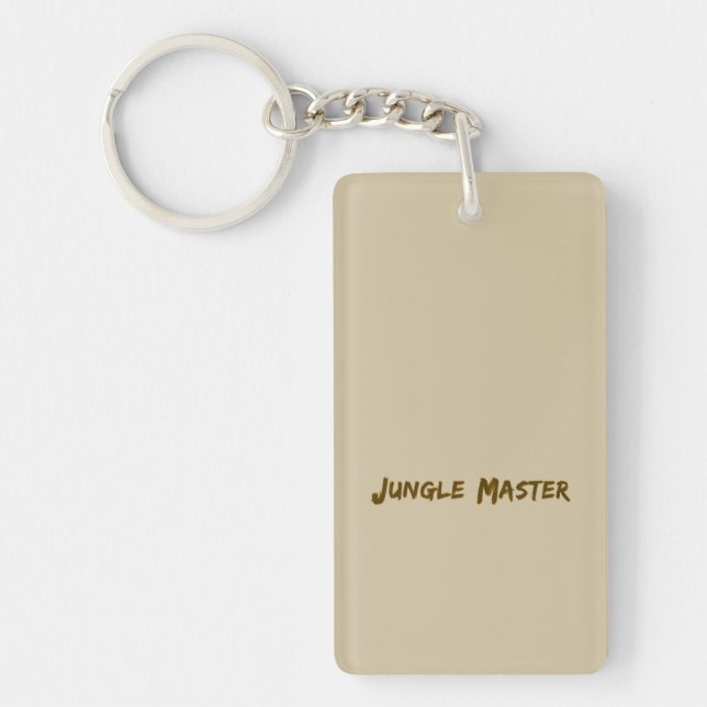 Lettering Design Jungle Master Key Ring (Front)