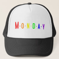 Lettering Design ‘Monday’ in Rainbow Colors