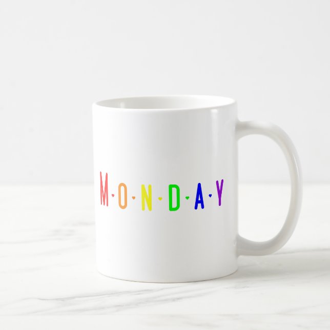 Lettering Design Monday in Rainbow Colours Coffee Mug (Right)