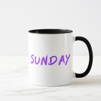 Lettering Design Sunday in Purple Mug