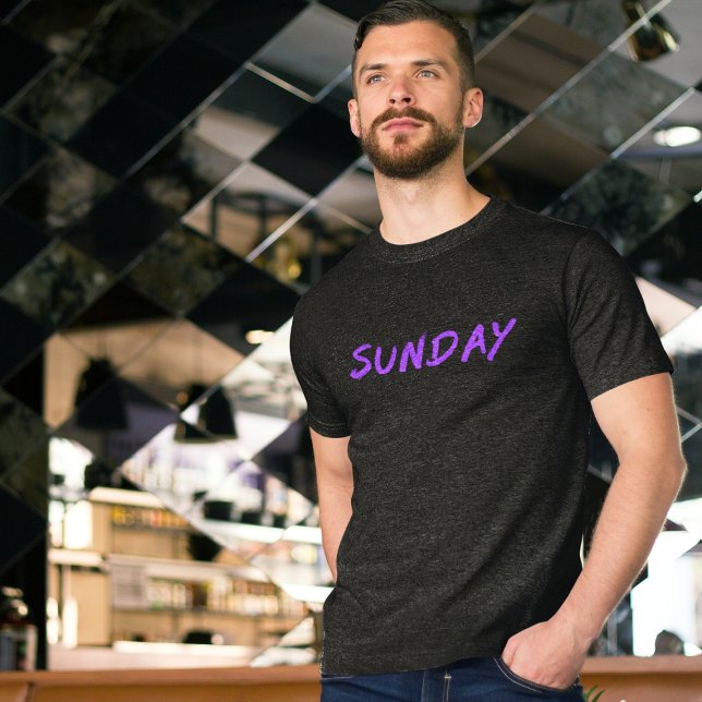 Lettering Design Sunday in Purple T-Shirt (Creator Uploaded)