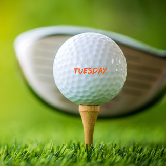 Lettering Design Tuesday in Orange Golf Balls