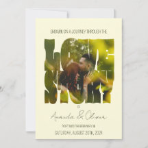 Lettering Love Story Photo Wedding