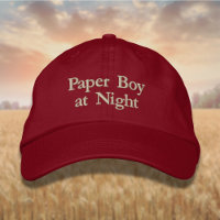 Lettering Paper Boy at Night