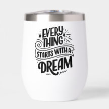 Lettering Quote About Dreams