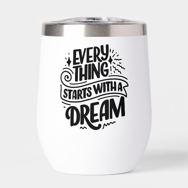 Lettering Quote About Dreams (Front)