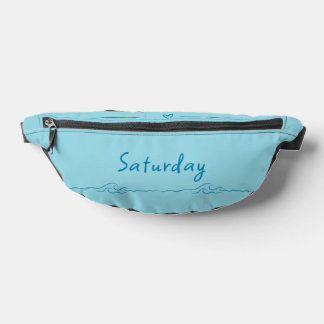 Lettering Saturday in California Blue Bum Bags
