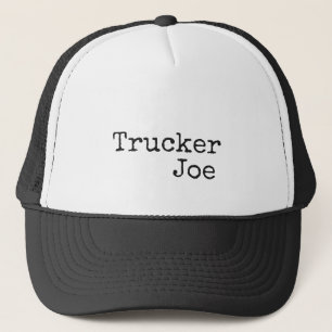 Lettering Trucker and Name on Hat