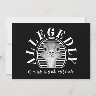 letterkenny allegedly ostrich card