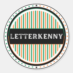 Letterkenny City Pride Emblem – Irish Identity Classic Round Sticker