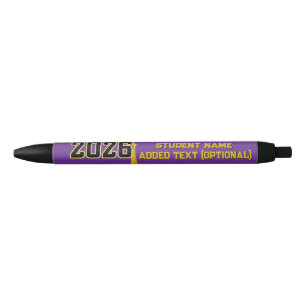 Letterman Class of 2026 Graduation Black Ink Pen