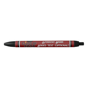 Letterman Class of 2026 Graduation Black Ink Pen
