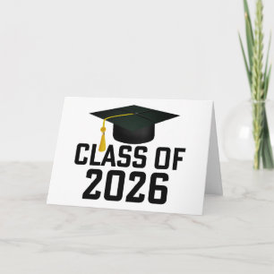 Letterman Class of 2026 Graduation Card