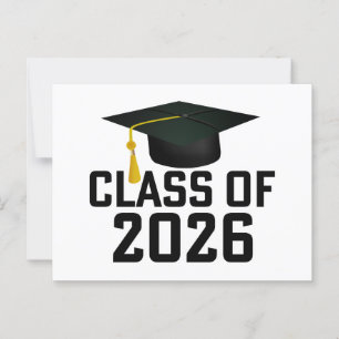 Letterman Class of 2026 Graduation  Postcard