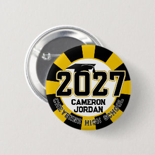 Letterman Class of 2027 Graduation 6 Cm Round Badge