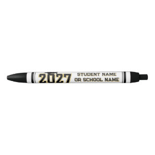 Letterman Class of 2027 Graduation Black Ink Pen