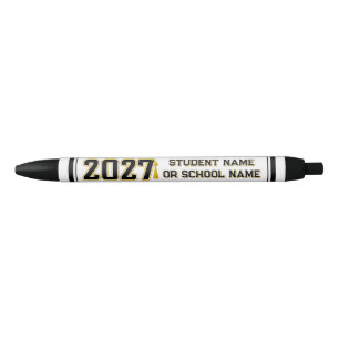 Letterman Class of 2027 Graduation Black Ink Pen