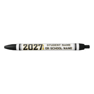 Letterman Class of 2027 Graduation  Black Ink Pen