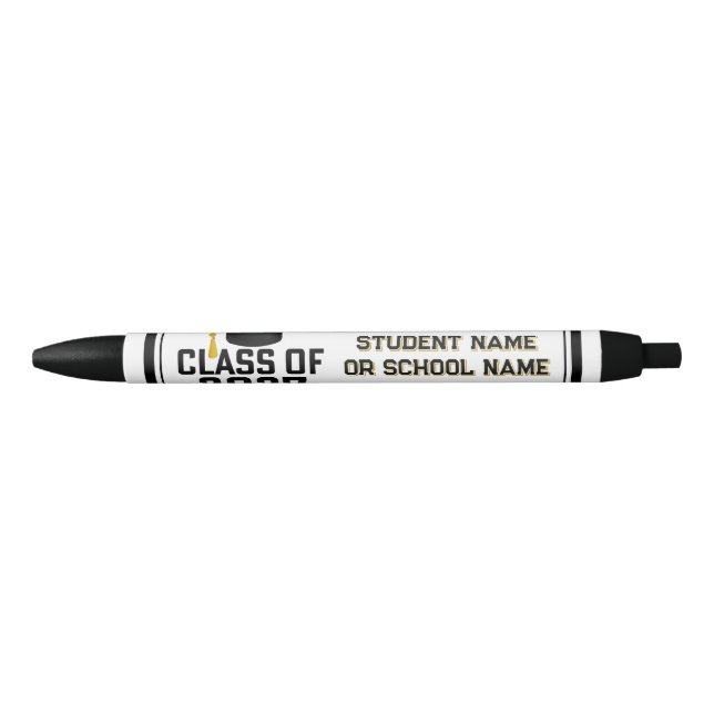 Letterman Class of 2027 Graduation  Black Ink Pen (Front)