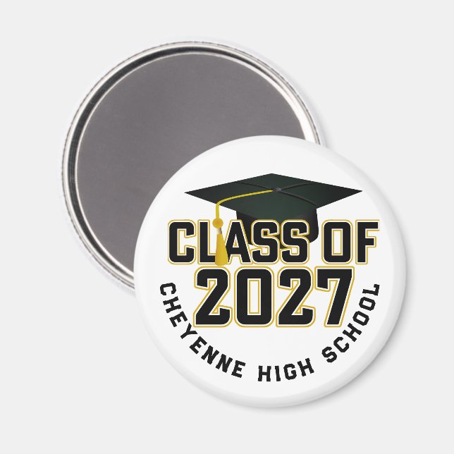 Letterman Class of 2027 Graduation Magnet (Front/Back)