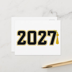 Letterman Class of 2027 Graduation Postcard