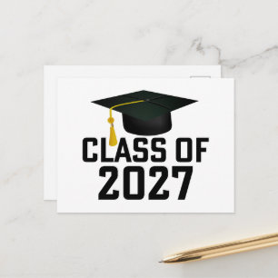 Letterman Class of 2027 Graduation Postcard