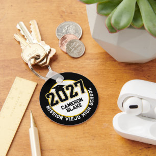 Letterman Class of 2027 Photo Graduation Key Ring
