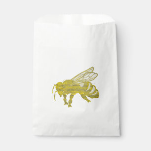 Letterpress Bee Favour Bags