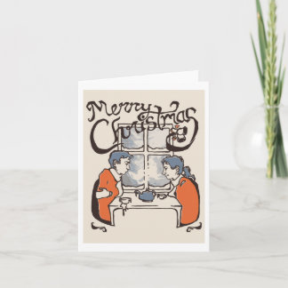 Letterpress Christmas Holiday Card