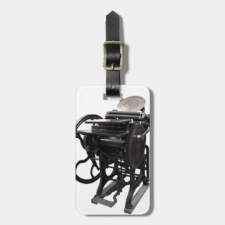Letterpress from 1888 luggage tag