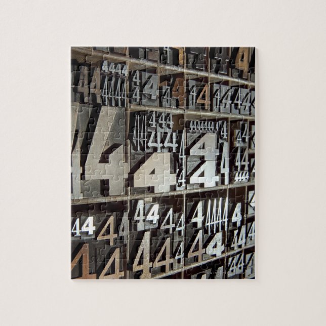 Letterpress Jigsaw Puzzle (Vertical)