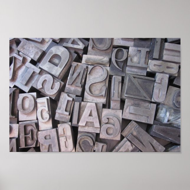 Letterpress Metal Type Poster (Front)