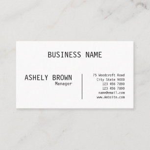 Letterpress Real State Professional Business Card