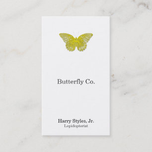 Letterpress Style Butterfly Appointment Card
