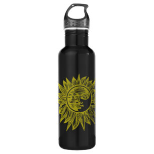 Letterpress Style Sun 710 Ml Water Bottle