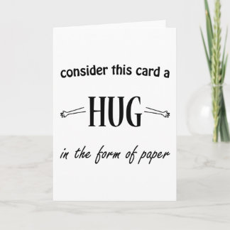 Letterpress Sympathy and Encouragement - Paper Hug Card