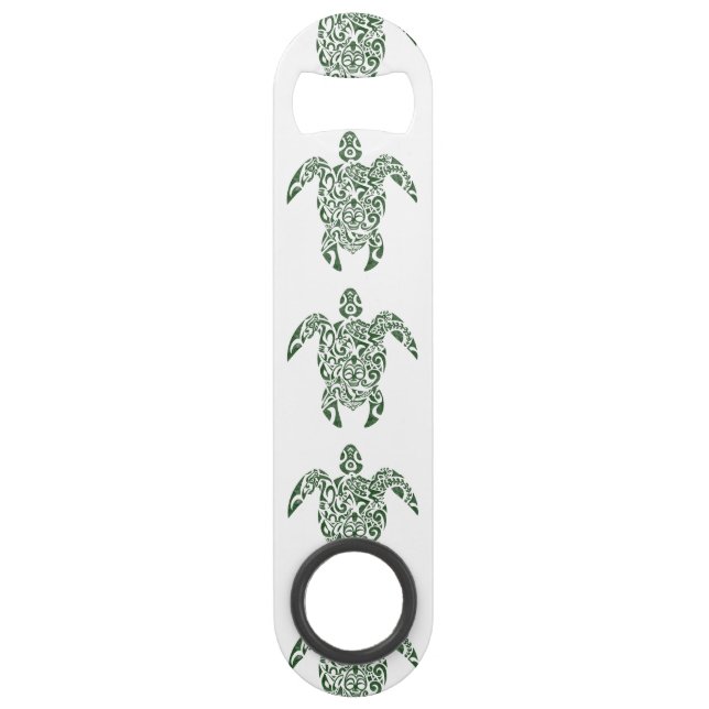 Letterpress Tribal Style Turtle (Front)