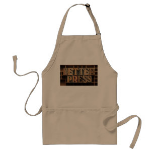 letterpress word apron