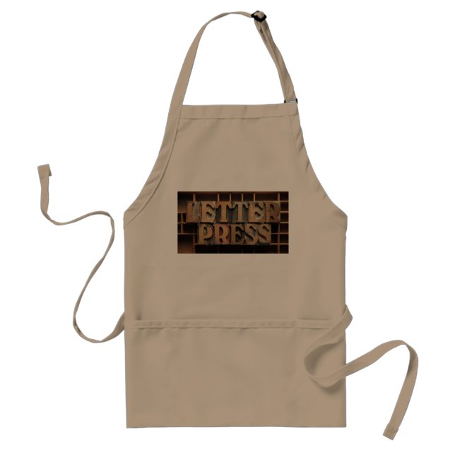 letterpress word apron (Front)