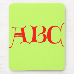 Letters ABC Mouse Pad