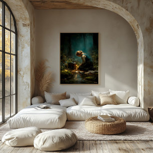 Letters Beneath the Forest Light Canvas Print