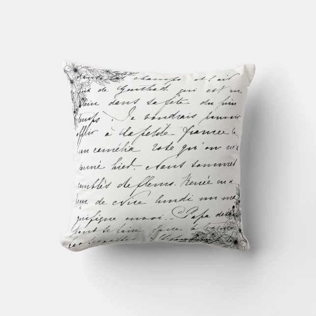 Letters by design throw pillow by Sommer Hamilton (Front)