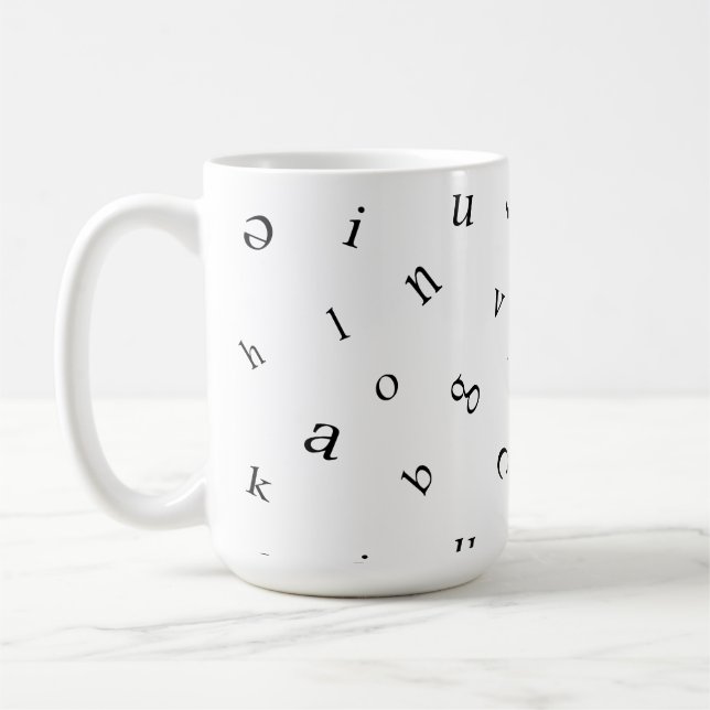 Letters Coffee Mug (Left)