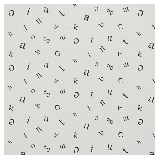 Letters Fabric (Swatch)